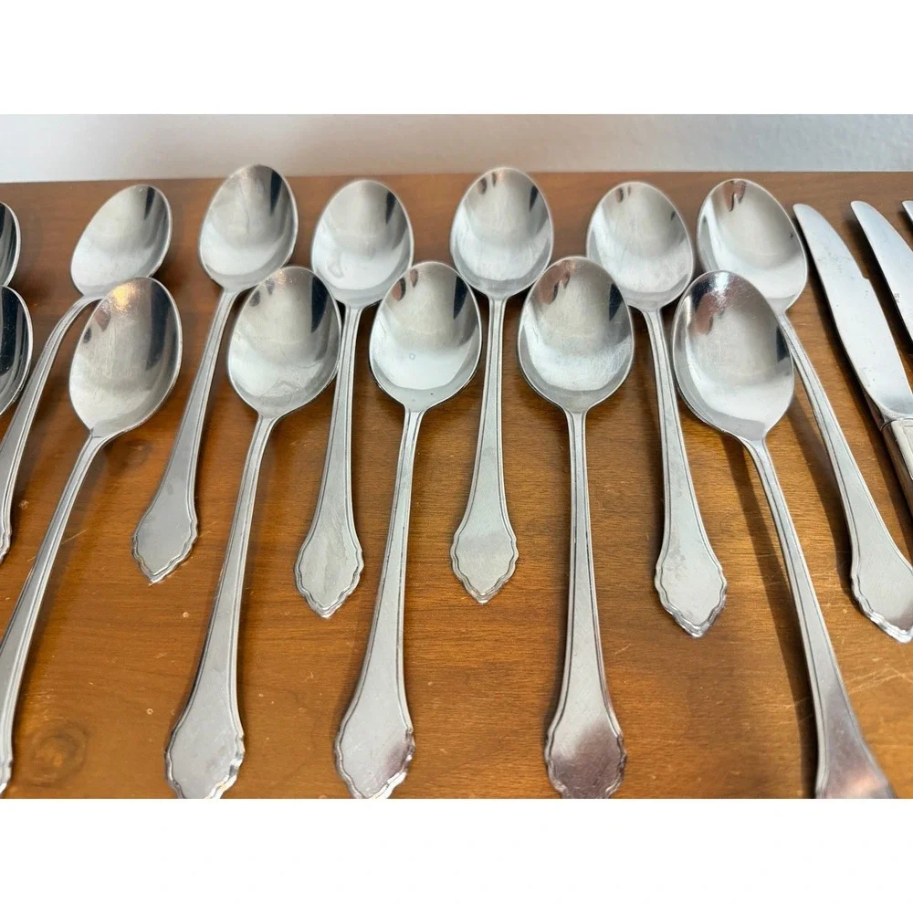 47 Pc Set Summer Mist-Autumn Glow Stainless by Oneida Silver Wm A Rogers